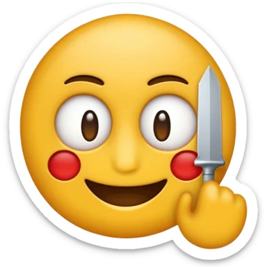 emoji with the word 'сефте' in white font on a red background sticker