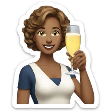 Kerry Bradshaw with Champaign sticker