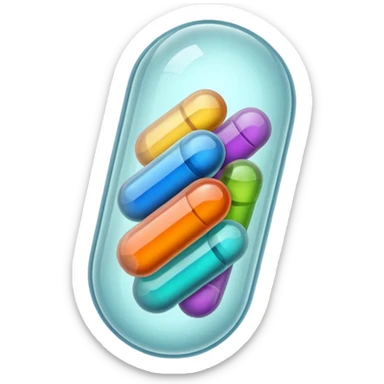 pill capsule sticker