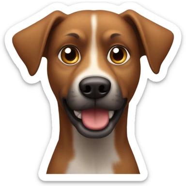 brown mongrel sticker