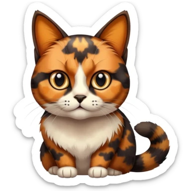 Tortoiseshell cat sticker