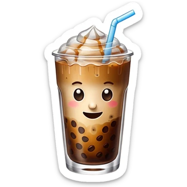 Iced coffee sticker