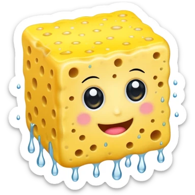 sponge in kitchen sticker