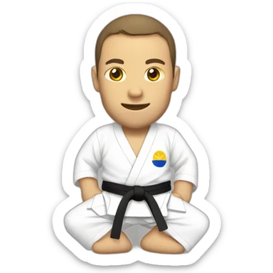 Judoka sticker
