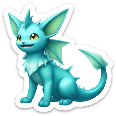 Vaporeon full body sticker