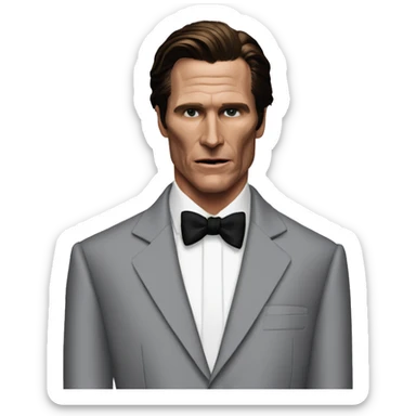 patrick bateman american psycho sticker