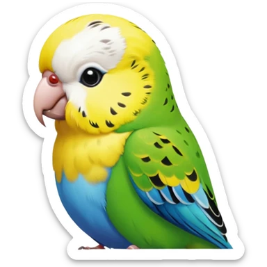 A bird Budgie breed  sticker