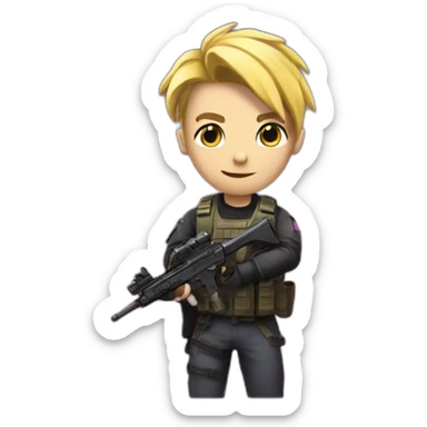 gay counter strike with pink gun sticker