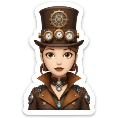 Female Realistic Steampunk Style outfit sticker