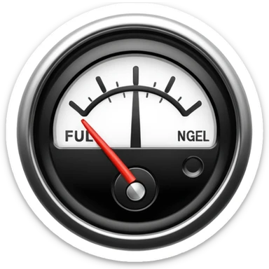 Fuel gage full sticker