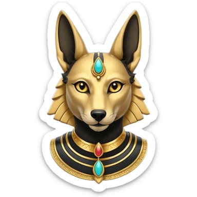 Anubis from Egyptian Gods sticker