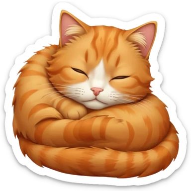 Sleepy cat who don’t like the mornings sticker