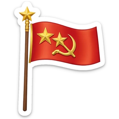 flag of soviet union sticker