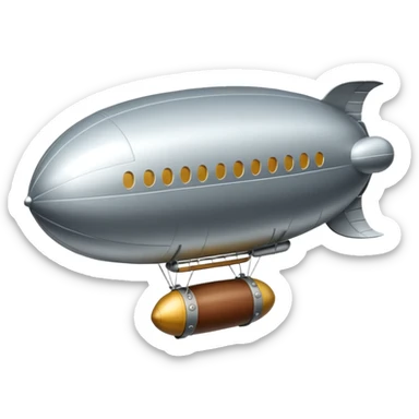 flying zeppelin  sticker