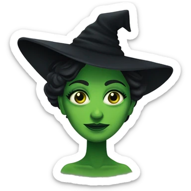 Create elphaba, the wicked of the west form wicked  sticker