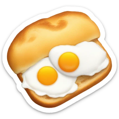 bread with eggs sticker
