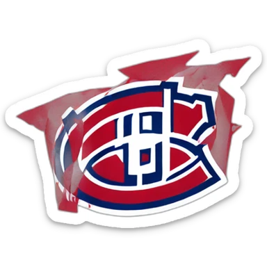 Montreal canadiens team logo sticker