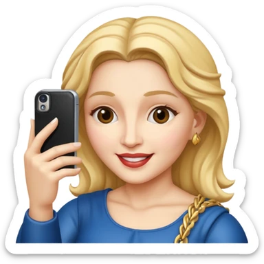 emoji della madonna che si scatta un selfie 
 sticker