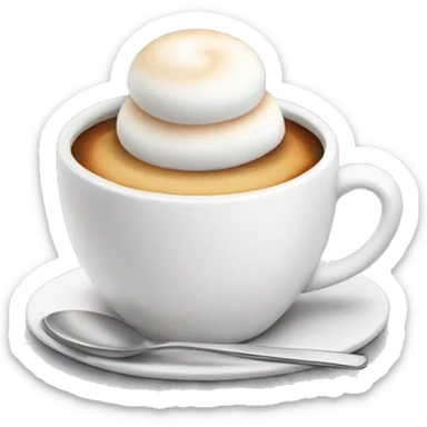 Café con marshmallow  sticker