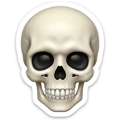 The skeleton head the best
 sticker