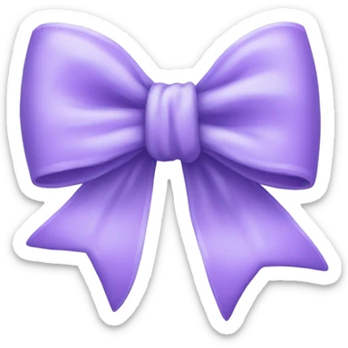 Lavender bow  sticker