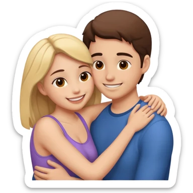 intimate moment between lovers sticker