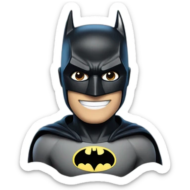 Smiling batman sticker