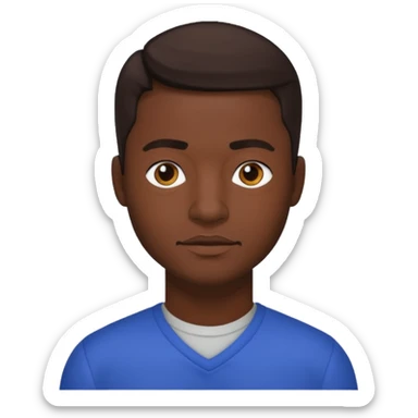 Carl Anthony Payne II with dark brown hair sticker