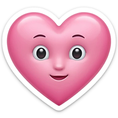 Pink hot emoji cute sticker