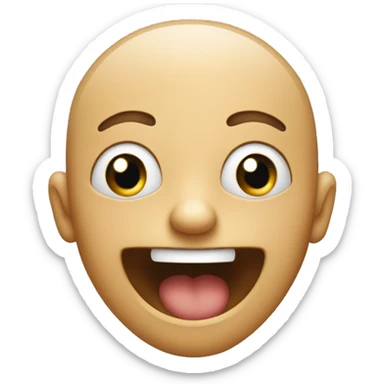 person going crazy wide eyes smiling  sticker