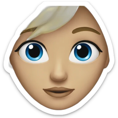 Blond yeux bleu  sticker