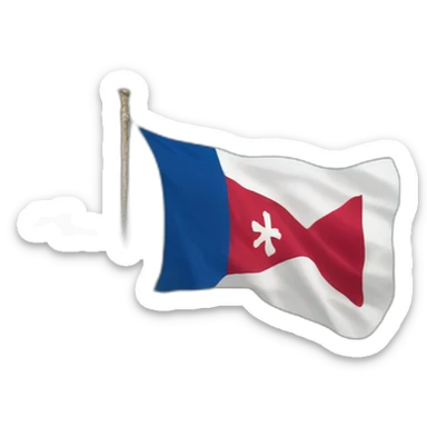 bandera cruz de borgoña sticker