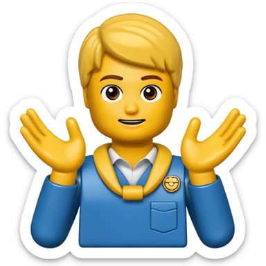 the hands need to be around the neck, hands like a lego person sticker