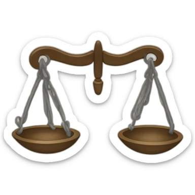 Balanza jurídico sticker