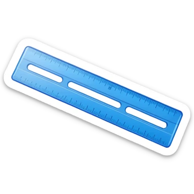 blue ruler sticker