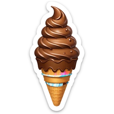 sorvete chocolate sticker