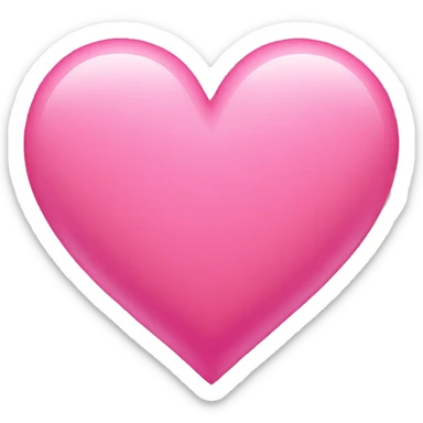 Pink heart sticker