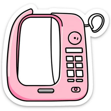 Pink caller id sticker