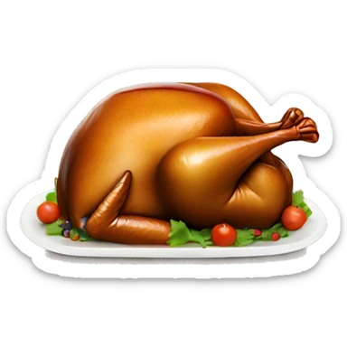 Stuffed turkey  sticker