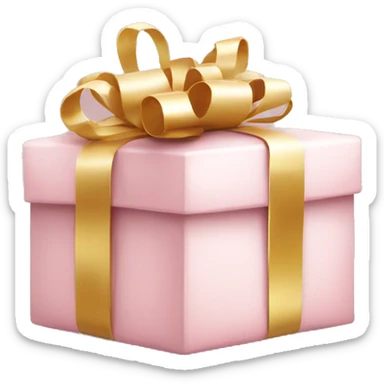 Light pink Christmas gifts under a white Christmas tree  sticker