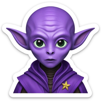 happle alien in star war sticker
