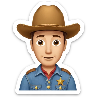 Sheriff Woody from the movie Disney Pixar's Toy Story  sticker