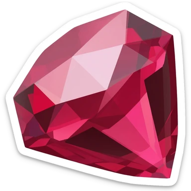 Red ruby sticker