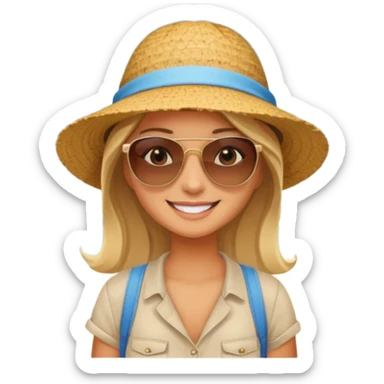 girly travel sticker