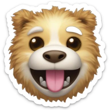 furry toy  lots of teeth, no arms or legs sticker