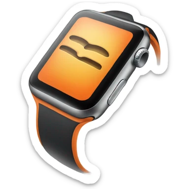 Apple Watch Orange sticker
