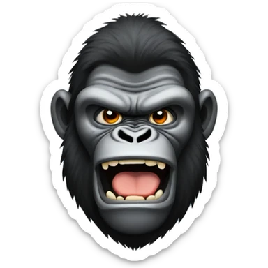 angry gorilla sticker