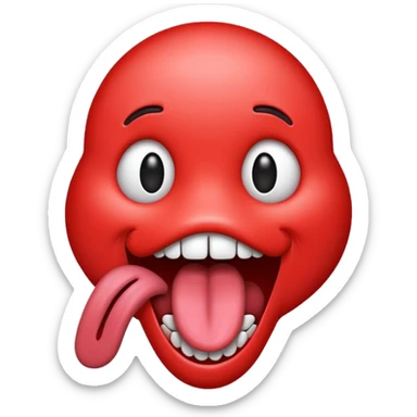 Emoji shaking it’s tounge  sticker