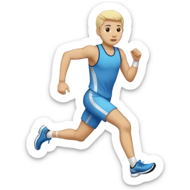 Une personne qui court sticker