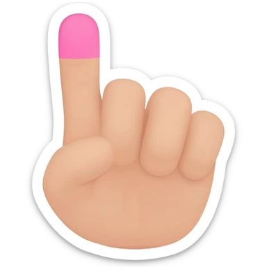 Finger-raising emoji (pinky side) sticker